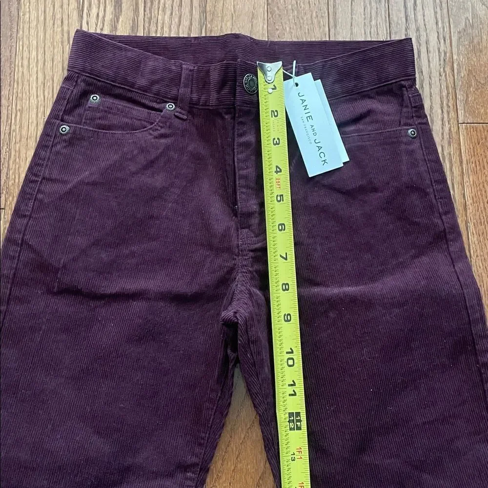Janie and Jack Burgundy Corduroy Holiday Pants Boy’s Sz 8 NWT